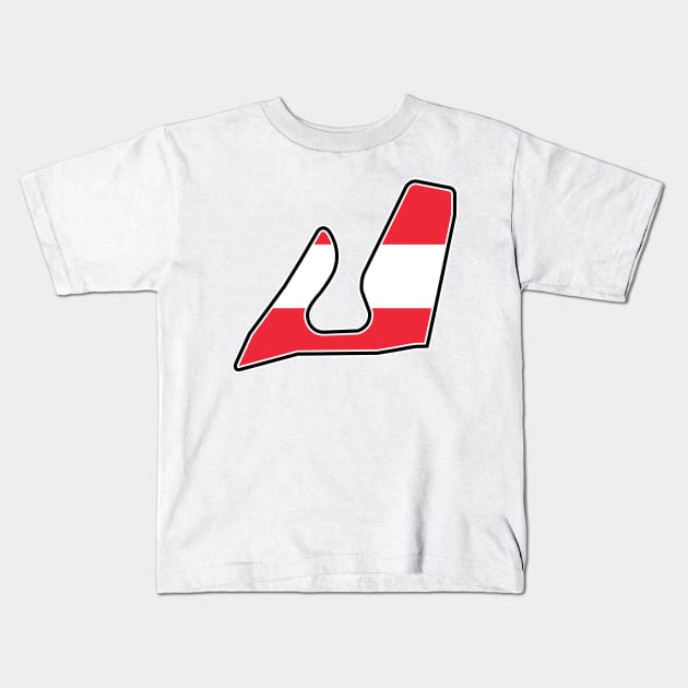 Red Bull Ring [flag] Kids T-Shirt by sednoid